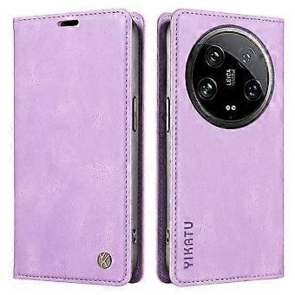 YIKATU YK-004 Plånboksfodral för Xiaomi 14 Ultra, Läder med Skinnkänsla, Flip Cover (Stil C)