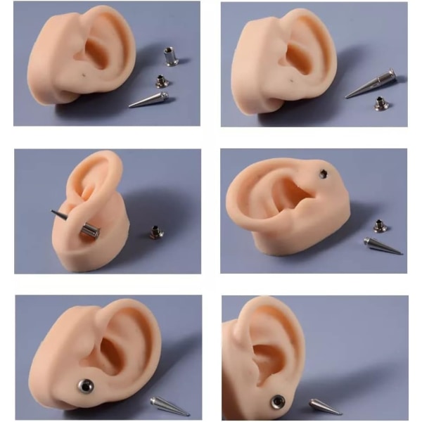 Ear Stretching Kit 36PCS/ Set Rostfritt stål Ear Extension Stretc