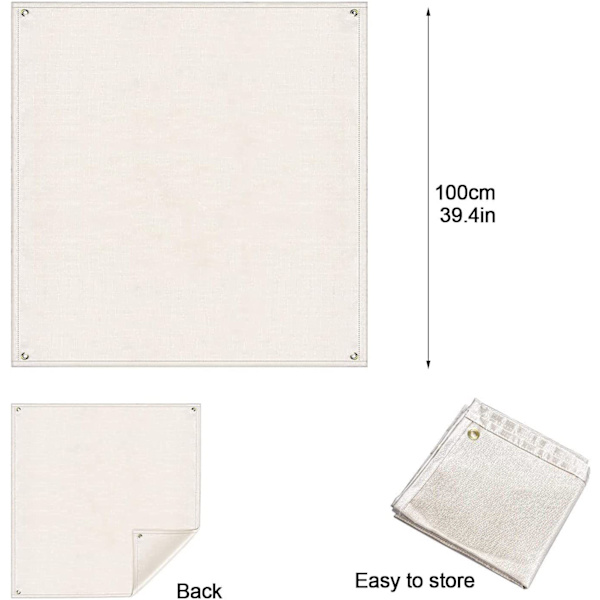 100*100cm Bålpannematte Grillmatte Gass BBQ Brannsikker Matte Varmebestandig
