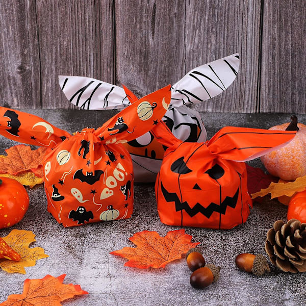 150 st Halloween godispåsar, Halloween pumpa zombie spöke B