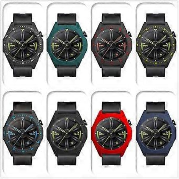 Fodral för Huawei Watch GT3 42mm/46mm Skydd Repskyddande Smartwatch Skal (Svart Gult)