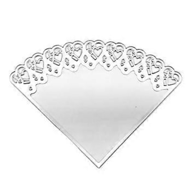 Hjerte Metal Skæreforme Stencil DIY Scrapbooking Album Papir Kort Skabelon Form Prægning Håndværk Dekoration