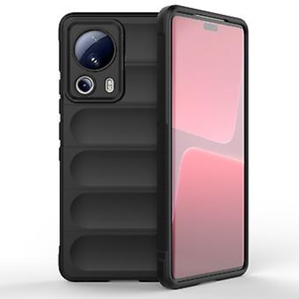 TPU + Flannel Telefonhus til Xiaomi 13 Lite (Sort)
