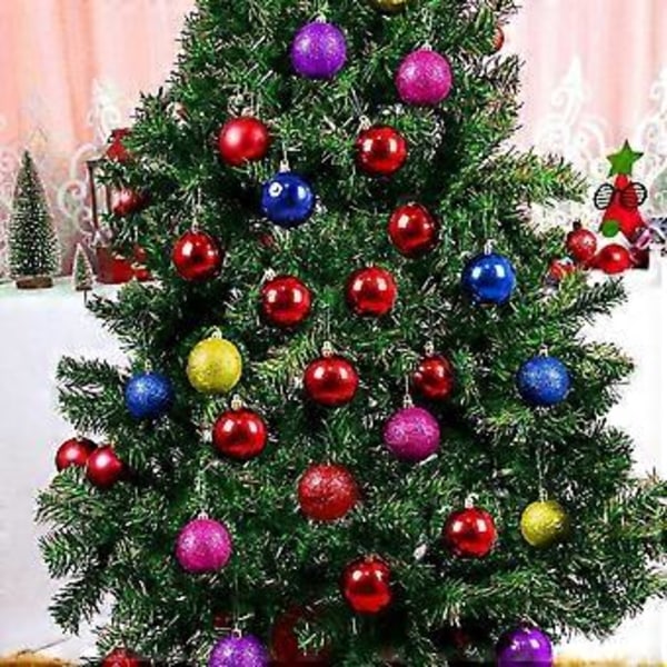 Julgranskula, julgranskula, juldekorationskula, matt och glänsande dekorationskula