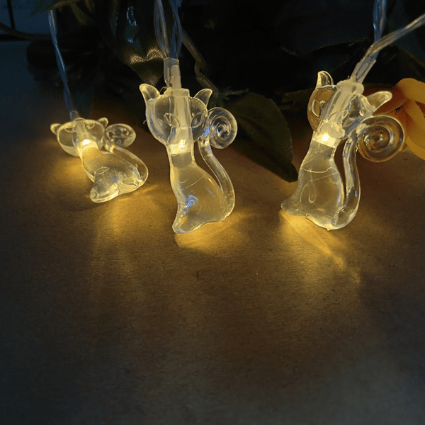 Halloween Fe-lys, 3M 20 LED Halloween Magiske Kat Fe-lys