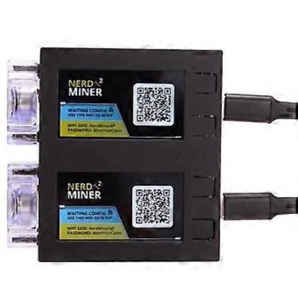 For NerdMiner V2 Miner 78KH/Sx2 Dubbelskärm BTC Solo Lotteri Miner Bitcoin Nerd Miner Lotteri Miner