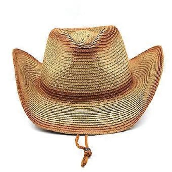 Dame Herre Voksen Hudvenlig Sommer Solhatte Jazz Cap Strand Udendørs Sport Halm Solbeskyttelse Stor Kurve Khakka( Khakka)