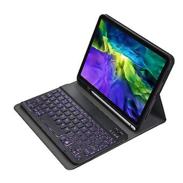 A11BS Avtakbart Bluetooth-tastaturbeskyttende etui (Mørk blå)