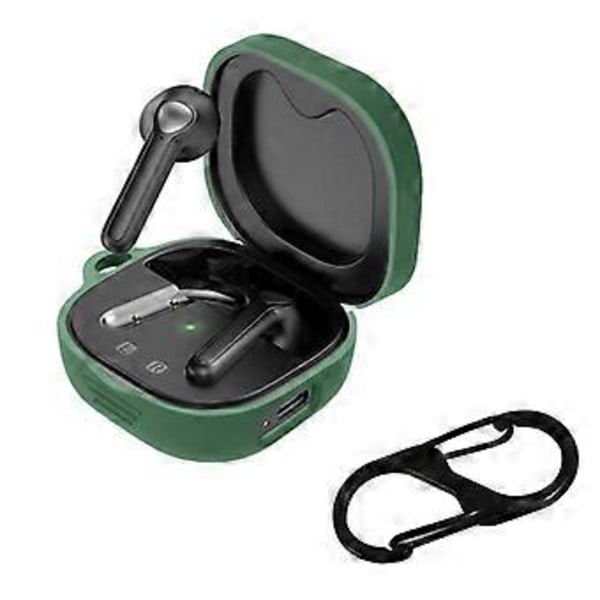 Skyddande Silikonfodral för Hörlurar SoundPEATS Trueair2/2+ (Mörkgrön)