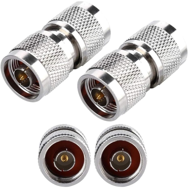 N-type stik, 2 stk. N-type han til N-type han RF koaksialantenneadapter, N-type stik, N Ma