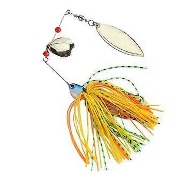 1 stk. Spinnerbaits for bassfiske med silikonskjørt og krok (#3)