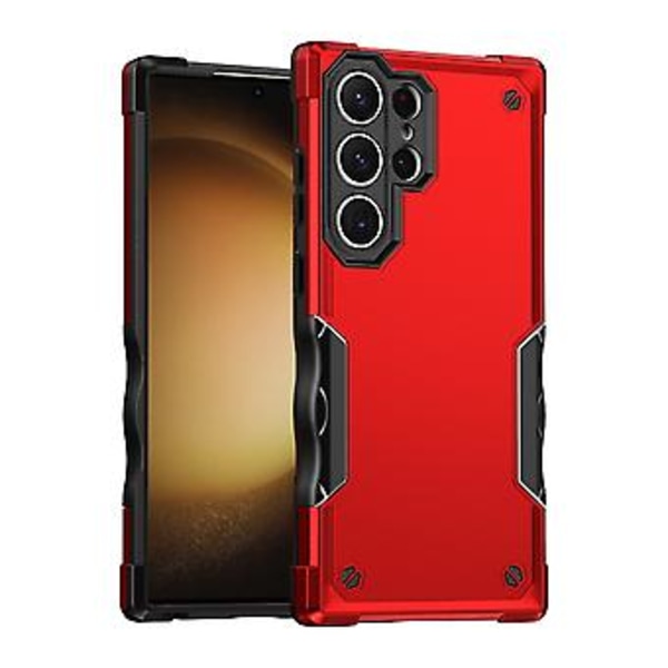 Anti-slip Armor Case til Samsung Galaxy S23 Ultra 5G (Rød)