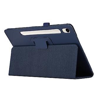 Litchi Tekstur Tablet Etui til Samsung Galaxy Tab S9+ (Mørkeblå)