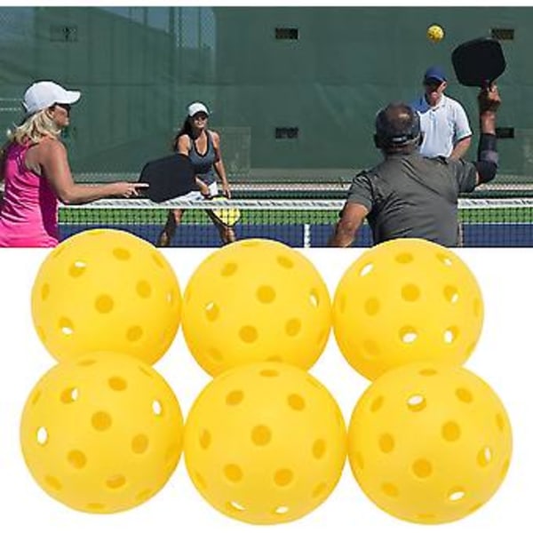 Plast Pickleball, Hög Vindresistens Specialfogsvetsningsteknik Maximal Studs Inomhus Träning Golvboll för Utomhus