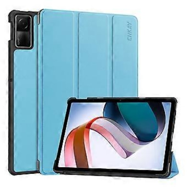 ENKAY Läder Stativfodral För Redmi Pad SE 11.0 (Ljusblå)