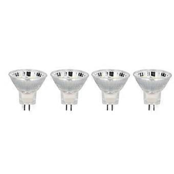 4 st MR11 12LED Lampa 2W 300LM Spot Light Lampa Dubbelstiftbas Landskapslampa Kallvit 6000K