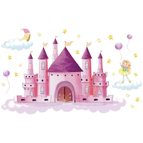 30*90cm 1st Castle Wall Sticker Väggdekal, Princess Castle Wa
