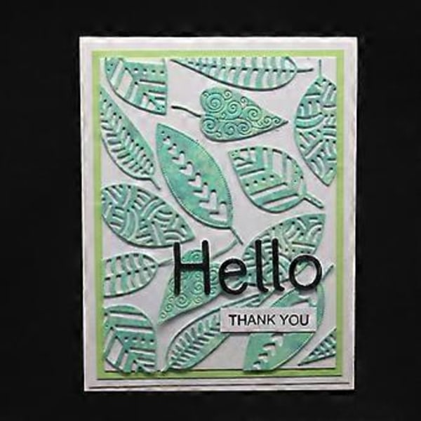 Blad Löv Metall Skärformar Schablon DIY Scrapbooking Album Stämpel Papper Kort E