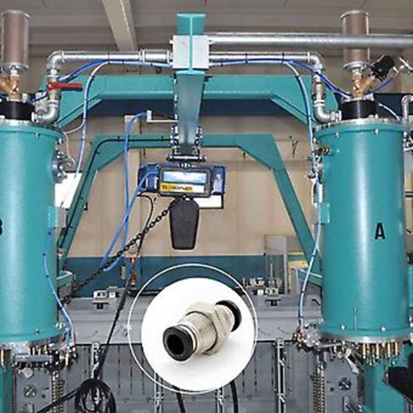 4 st Pneumatiska Kopplingar, Pneumatisk Bulkhead-Koppling, Pneumatisk Snabbkoppling Anslutbar Slangdiameter, Kan Användas för att Fästa och Ansluta Trach