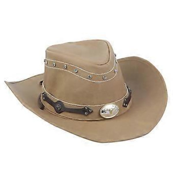 Blød Cowboyhat i Filt med Tilspidset Front, Egnet til Mænd og Kvinder, Unisex, Festival, Ferie, Nytårsgave, Camel (Camel)