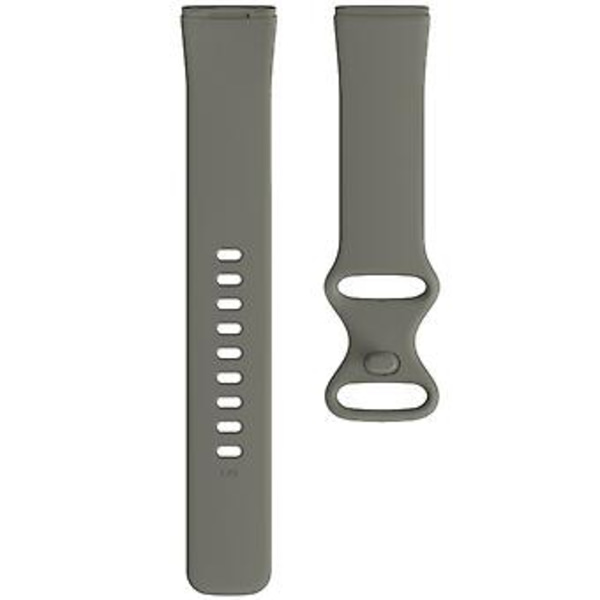 För Fitbit Versa 3 / Sense Silikonarmband Storlek: L (Grå)
