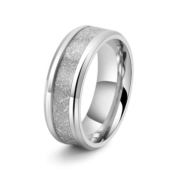 2 stk. 8 mm Spinner Ring i Rustfritt Stål Angstring for Menn B