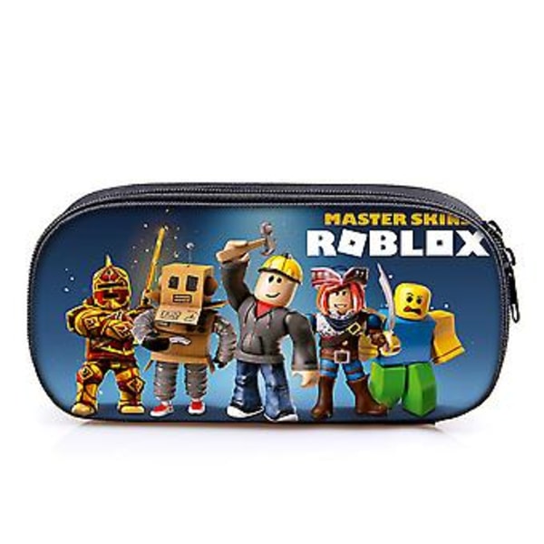Barn Pojkar Flickor Roblox Spel 3D-utskrift Stor Kapacitet Pennfodral Dragkedja Pennfodral Pennfodral Skolmaterial Väska Student Tillbaka Till Skolan (C)