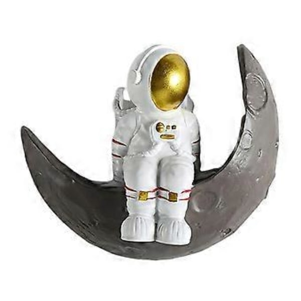 Dekorativ Astronaut i Harts för Upphängning, Barnrum Sovrum Kreativ Rymdman Prydnad Inomhus Väggkonst Skulptur - Flerfärgad,