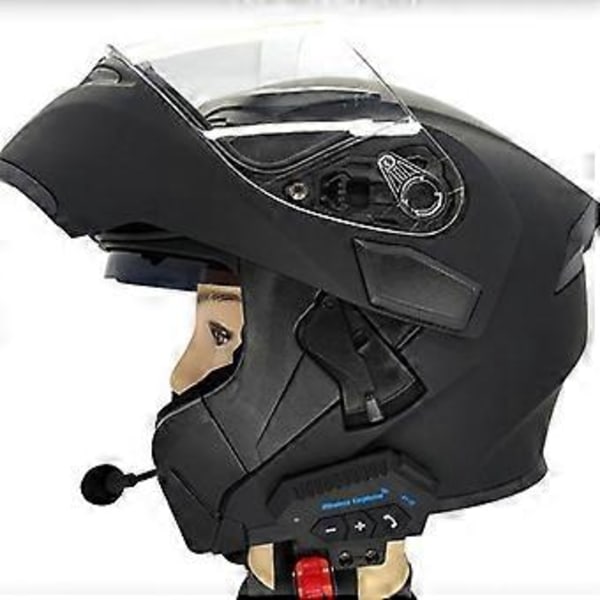 Hjelm Hodetelefon Bluetooth Motorsykkel Headset Bluetooth Øretelefon Motorsykkel Øretelefon Støyreduksjon Mikrofon Gave