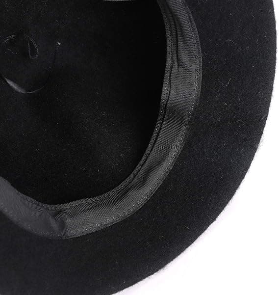 Dam ullfiltklocka hinkhatt vinter elegant bowlerhatt Ther