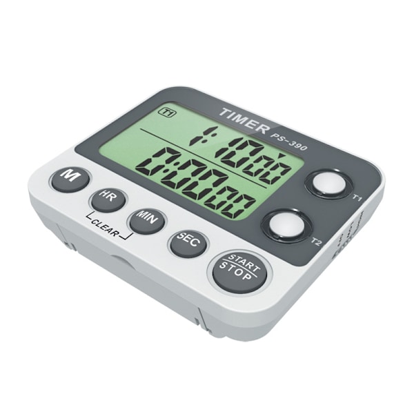 Kök Timer, 2 Kanals Kök Timer, Justerbar Ringvolym,