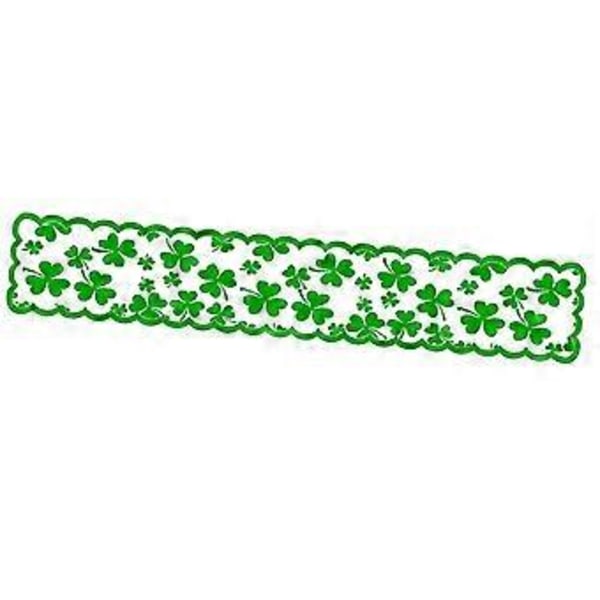 ST Patricks Day Dekoration Rektangulær Bordløber til Indendørs Fest Hjem