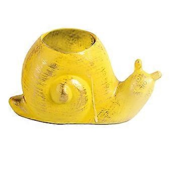 Telysestake Lysestake Lysholder Statue for Skrivebord Påske (Snail)