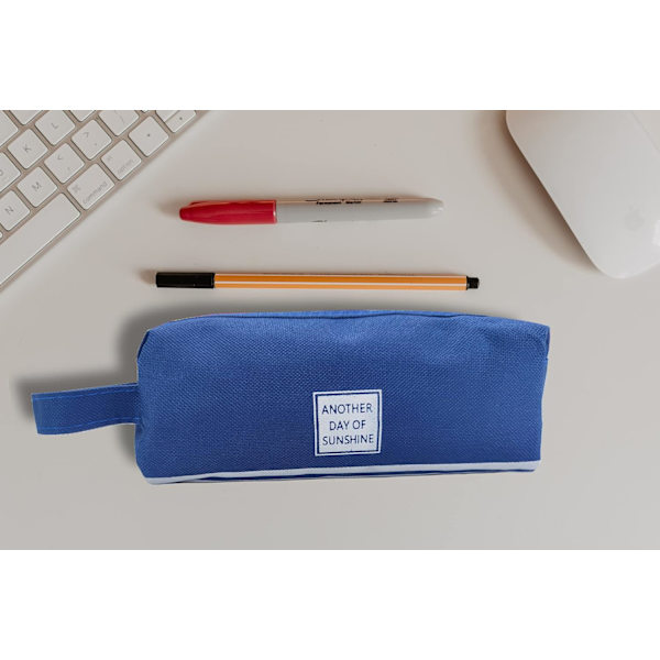 Etui med stor kapacitet, 2 rum, penneetui