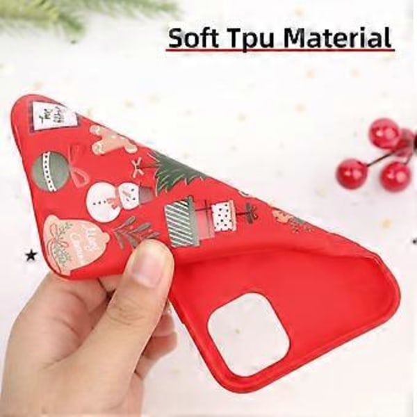 iPhone 13 Cover, Blød TPU Julemand Julegave Rød Beskyttende Cover til iPhone 13, Julemand