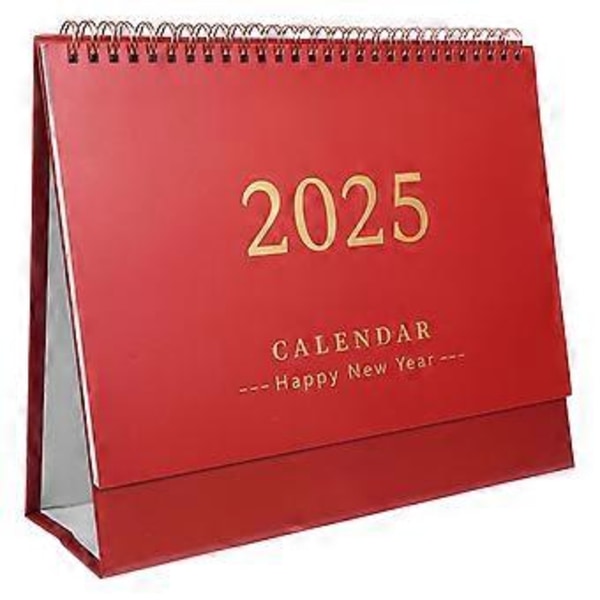 2024-2025 Bordskalender - Stående Skrivbordskalender Liten Bordskalender Från Juli 2024 - Dec. 2025 Stå Upp Kalender Vändkalender För Hemmakontor