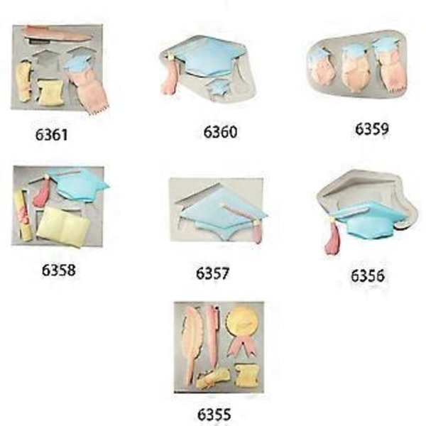 Fondantforme Chokoladeforme Slikforme Lerforme Graduerings-tema Formet Kagebageudstyr Silikonemateriale (6360)