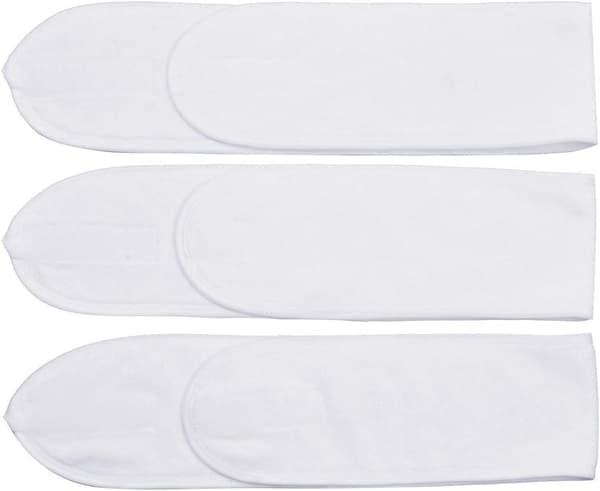 3PCS Vaskbar Hår Sminke Hodebånd Hvit Skrape Hodebånd Hodebånd