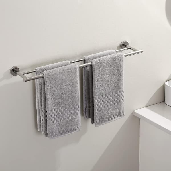 304 rostfritt stål dubbel handdukshållare