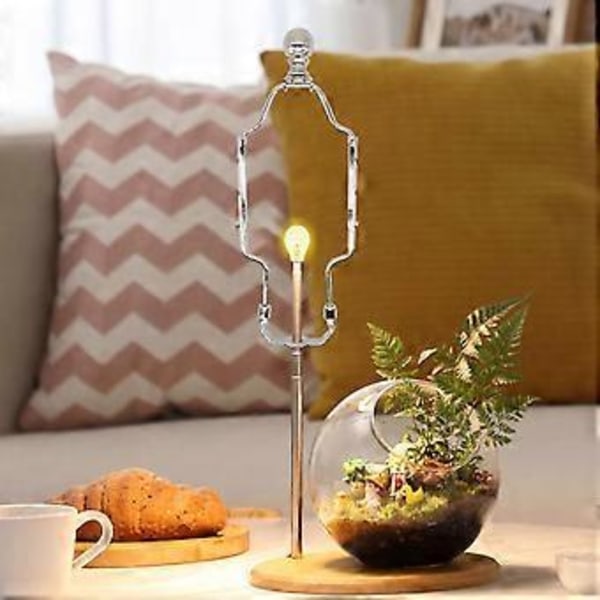 Lampskärmshållare, Hornfäste, Lampdelar, Justerbar Universell DIY Lampskärm DIY Belysningstillbehör, (argent)