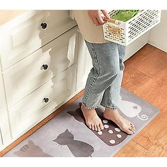 Badematte Antislipp Absorberende Badgulvmatte Katt Rygg 50*80cm
