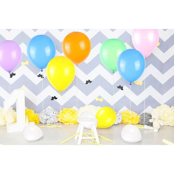 200 stk. fortykkede balloner, assorterede farveballoner, latex b