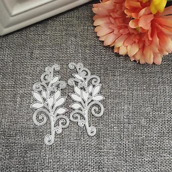 Blad Metall Skärformar Schablon DIY Scrapbooking Album Stämpel Papper Kort Prägling ( )
