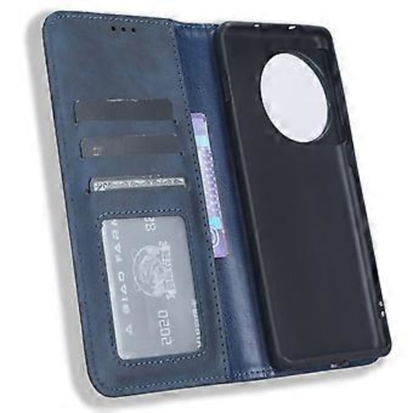 For OnePlus Ace 2 Pro 5G Retro PU Lærveske Støtsikker Lommebok Stativ Telefondeksel (Stil C)