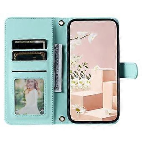 Mobilfodral för Samsung Galaxy A73 5G, Rutmönster i PU-Läder, Crossbody (Stil C)