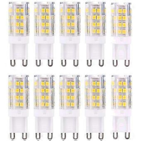 betterlifefg-g9 LED-lampe pærer, varm hvid 3000k 5W G9 LED-pære svarende til 40W halogenpærer 420 lumen; ikke dæmpbar, pakke med 10