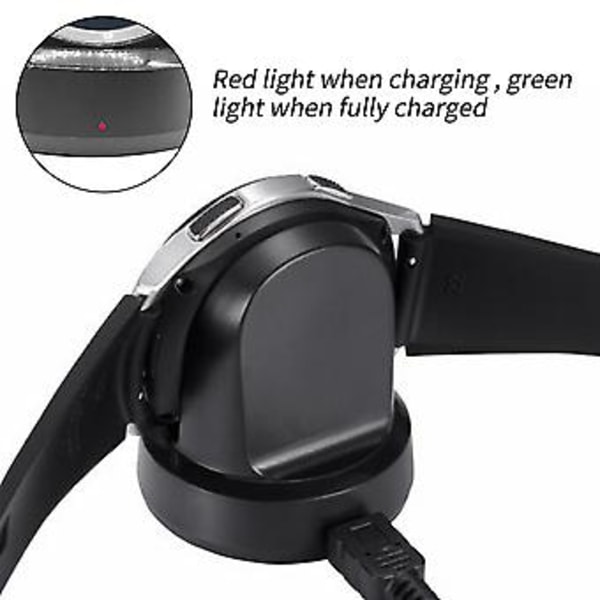 Urladning til Samsung Galaxy Watch R800/r810 Smartwatch, Udskiftningsoplader Dock Cradle
