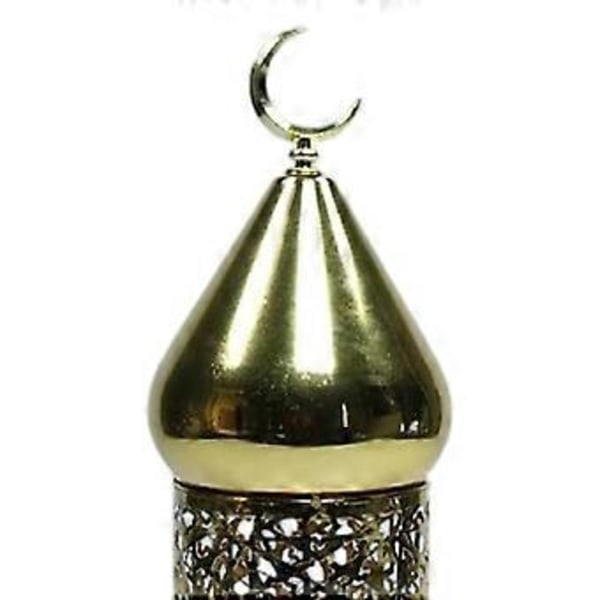Ljuslykta Ramadan Dekorationer Centerpiece Utsmyckad Praktisk Dekorativ Ljushållare Lampa för Evenemang Veranda Inomhus Utomhus (M Höger vänd måne)