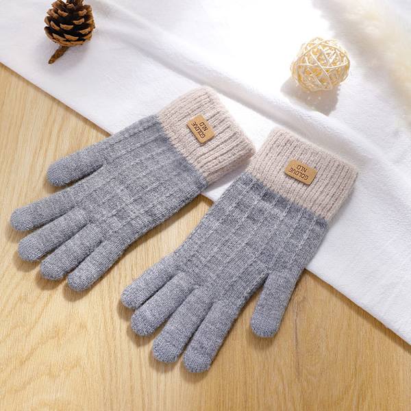Dame Touchscreen Strikkede Vinterhandsker, Strikkede Elastiske Dame