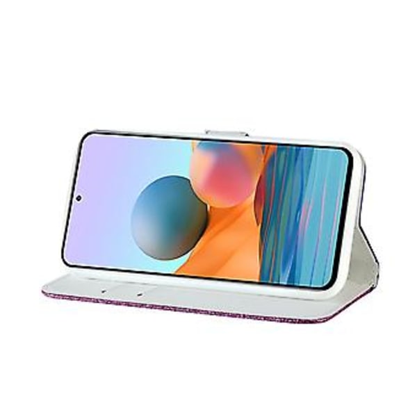 Läderfodral för Xiaomi Redmi Note 10 Pro (Lila)